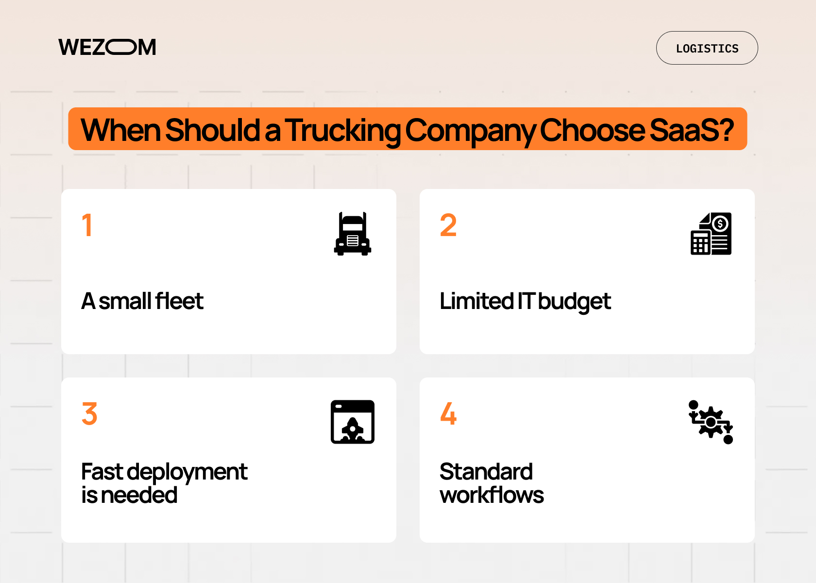 When to choose SaaS truck dispatch software pricing model: small fleet, limited IT budget, fast deployment and standard workflows